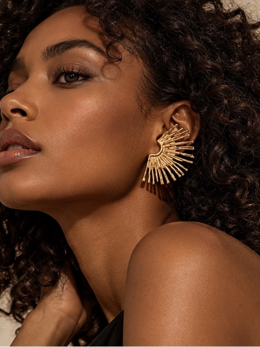Sculptural Sunburst Radiance Earrings